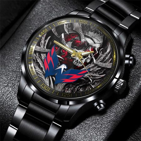 Washington Capitals NHL Skull Personalized Hand Watch Gift For Fans