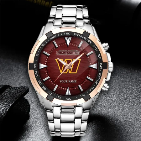 Washington Commanders NFL Alloy Men Quartz Watch Personalized Gift For Fan