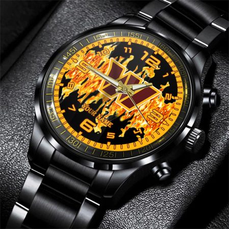 Washington Commanders NFL Personalized 3D Men Hand Watch Gift For Fans For Father