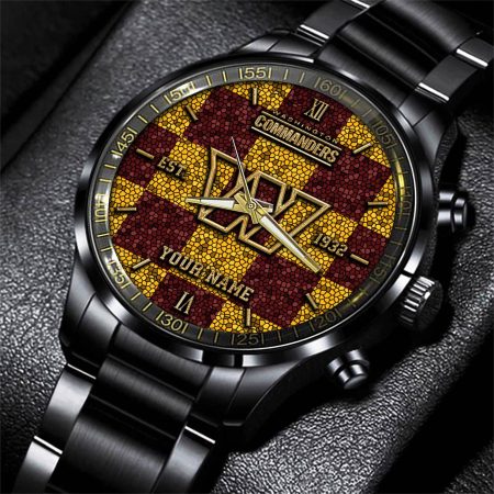 Washington Commanders NFL Personalized Sport Black Watch Gifts For Fans
