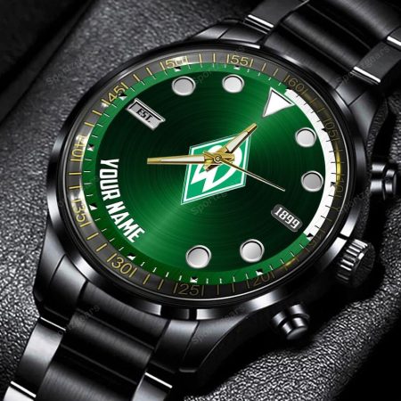 Werder Bremen Bundesliga Personalized New Black Hand Watch Gift For Fans