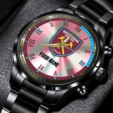 West Ham United EPL Personalized New Black Hand Watch Gift For Fans