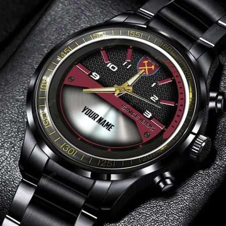 West Ham United EPL Personalized New Black Hand Watch Gift For Fans