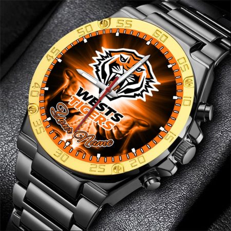 Wests Tigers NRL New Style Personalized Watch Men Gift For Fans