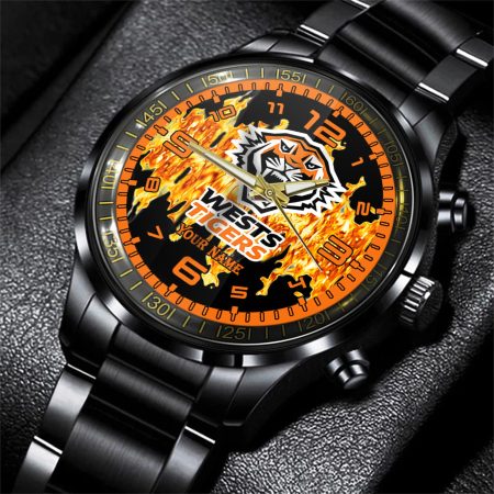 Wests Tigers NRL Personalized 3D Men Hand Watch Gift For Fans For Father For Fan