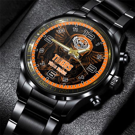 Wests Tigers NRL Personalized 3D Men Skull Hand Watch Gift For Fans For Father For Fan