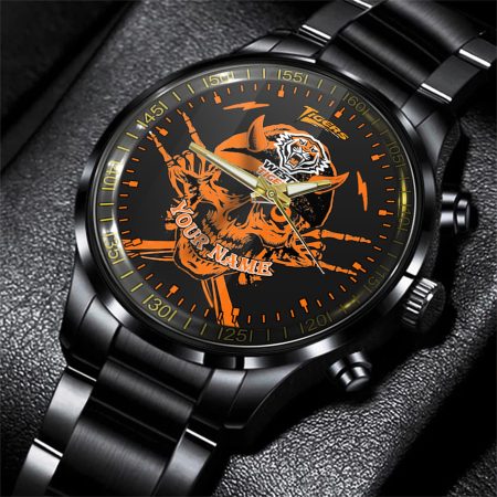 Wests Tigers NRL Personalized Black Hand Watch Gift For Fans