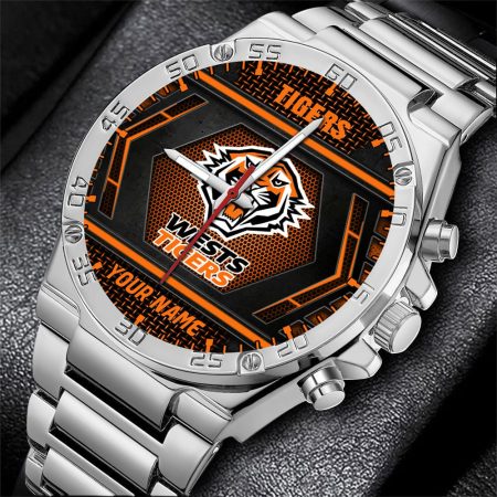 Wests Tigers NRL Personalized Watch Men Gift For Fans