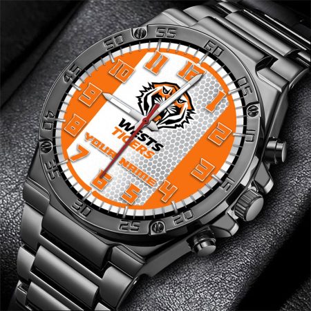 Wests Tigers NRL Personalized Watch Of Wrist Of Men Gift For Fans