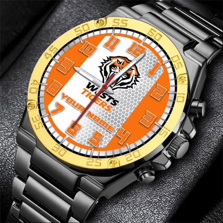 Wests Tigers NRL Personalized Watch Of Wrist Of Men Gift For Fans