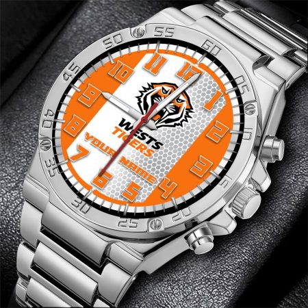Wests Tigers NRL Personalized Watch Of Wrist Of Men Gift For Fans