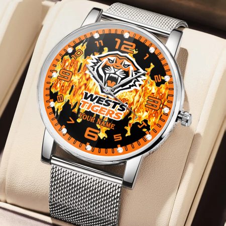 Wests Tigers NRL Woman Hand Watch Personalized Gift For Fans