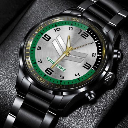 Yanmar Tractor Personalized Black Stainless Steel Hand Watch For Fan