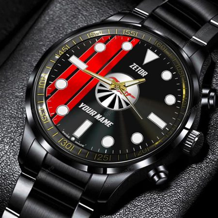 Zetor Tractor Personalized Black Hand Watch Gift For Fans