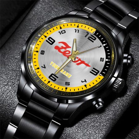 Zetor Tractor Personalized Black Stainless Steel Hand Watch For Fan