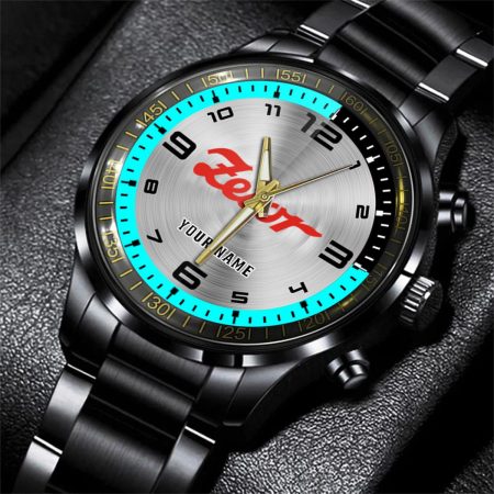 Zetor Tractor Personalized Black Stainless Steel Hand Watch For Fan