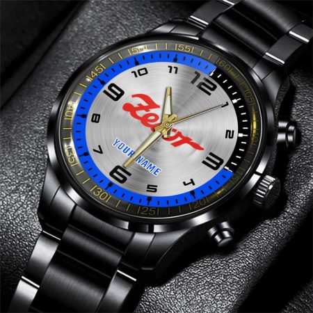 Zetor Tractor Personalized Black Stainless Steel Hand Watch For Fan