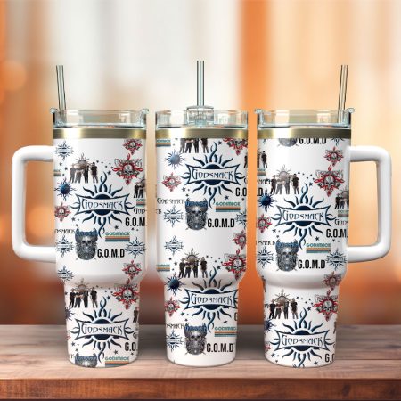 Godsmack Music Custom  Quencher 30oz or 40oz Stainless Steel  Tumbler HG