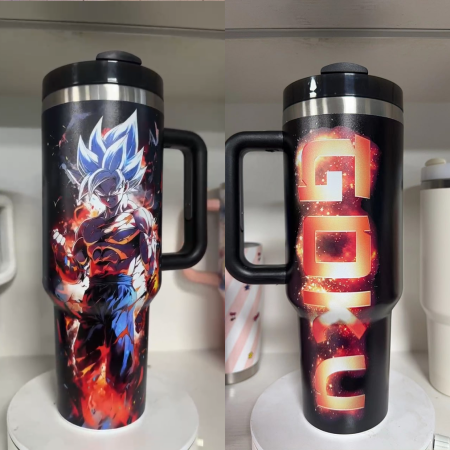 Dragon Ball Personalized Son GoKu 30oz or 40oz Custom  Quencher  30oz or 40oz Stainless Steel Tumbler With Handle HG