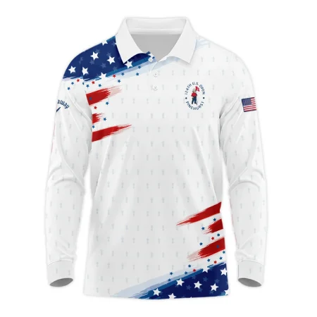 Golf Flag American Loves 124th U.S. Open Pinehurst Callaway Long Polo Shirt Style Classic
