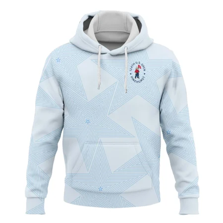 Golf Sport 124th U.S. Open Pinehurst Hoodie Shirt Sports Star Sripe Light Blue Hoodie Shirt