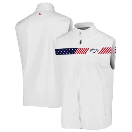 Golf Sport Flag American 124th U.S. Open Pinehurst Callaway Sleeveless Jacket Style Classic Sleeveless Jacket