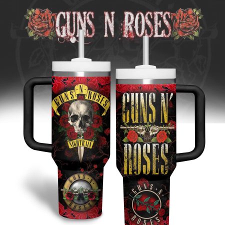Guns N’ Roses Music Custom Stanley Cup 40 oz 30 oz Tumbler With Handle