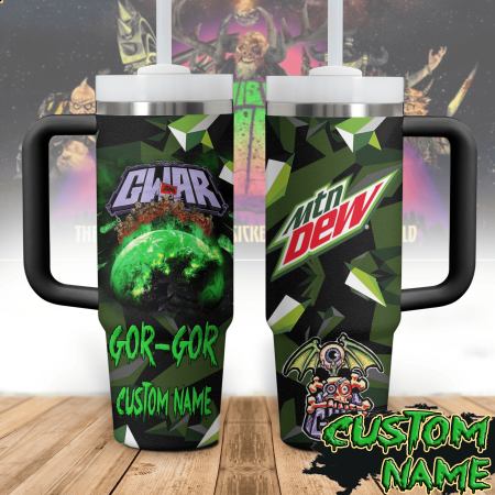 Gwar Music Custom Stanley Quencher 30oz or 40oz Stainless Steel Tumbler With Handle HG