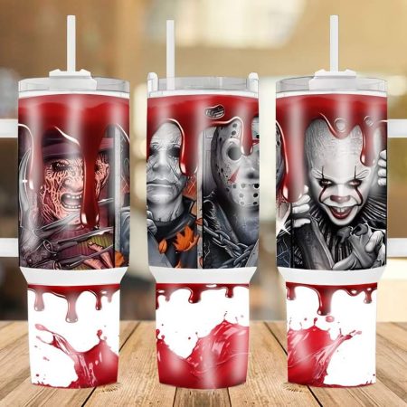 Halloween Serial Killers Horror Movies Custom  Quencher 30 or 40oz  Stainless Steel Tumbler HG