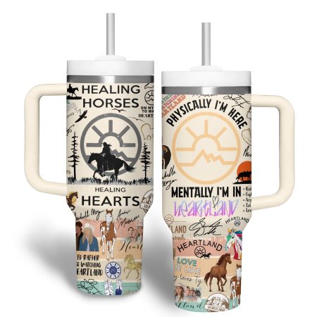 Heartland TV Series Custom Stanley Quencher  30oz or 40oz Stainless Steel Tumbler With Handle HG Stainless Steel Tumbler With Handle