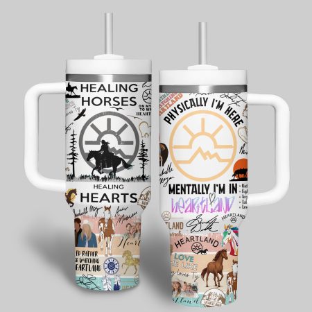 Heartland TV Series Custom Stanley Quencher  30oz or 40oz Stainless Steel Tumbler With Handle HG Stainless Steel Tumbler With Handle