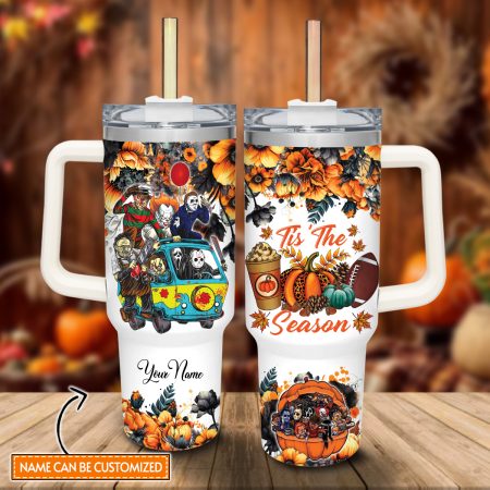 Horror Movie Characters Movie Custom  Quencher 30 or 40oz  Stainless Steel Tumbler HG With Handle