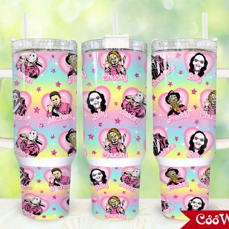 Horror Movies Characters Movies Custom  Quencher 30 or 40oz  Stainless Steel Tumbler HG With Handle