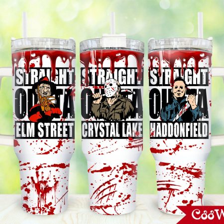 Horror Movies Characters Movies Custom  Quencher 30 or 40oz  Stainless Steel Tumbler HG With Handle