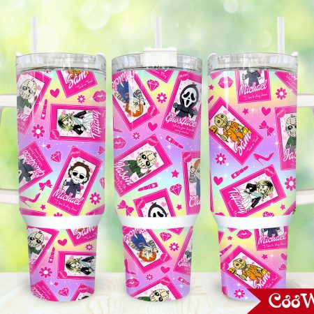Horror Movies Characters Movies Custom  Quencher 30 or 40oz  Stainless Steel Tumbler HG With Handle
