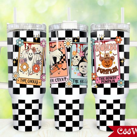 Horror Movies Characters Movies Custom  Quencher 30 or 40oz  Stainless Steel Tumbler HG With Handle