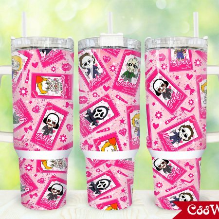 Horror Movies Characters Movies Custom  Quencher 30 or 40oz  Stainless Steel Tumbler HG With Handle