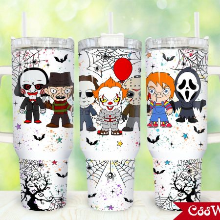 Horror Movies Characters Movies Custom  Quencher 30 or 40oz  Stainless Steel Tumbler HG With Handle