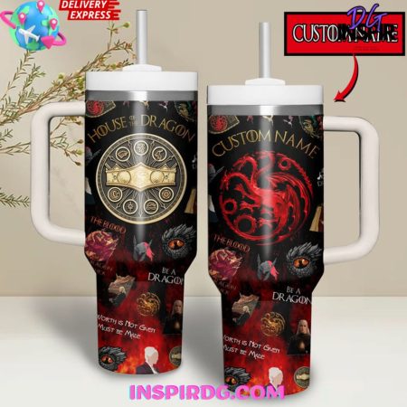 House Of The Dragon TV Series Custom Stanley Quencher  30oz or 40oz Stainless Steel Tumbler With Handle HG Stainless Steel Tumbler