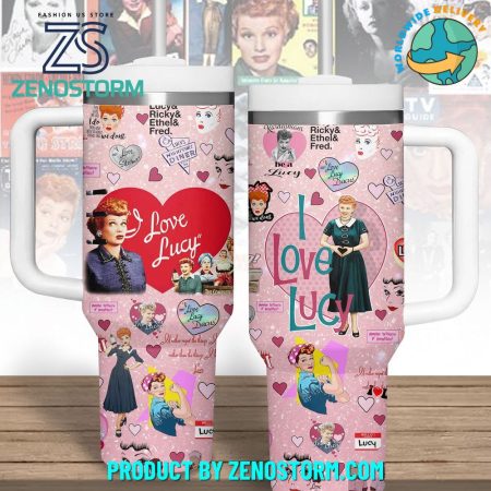 I Love Lucy TV Series Custom  Quencher 30oz or 40oz Stainless Steel  Tumbler HG With Handle