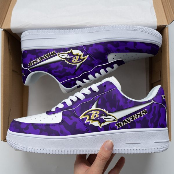 Baltimore Ravens NFL Air Low-Top Sneakers Shoes For Men And Women