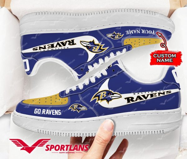 Baltimore Ravens NFL Air Low-Top Sneakers Shoes For Men And Women
