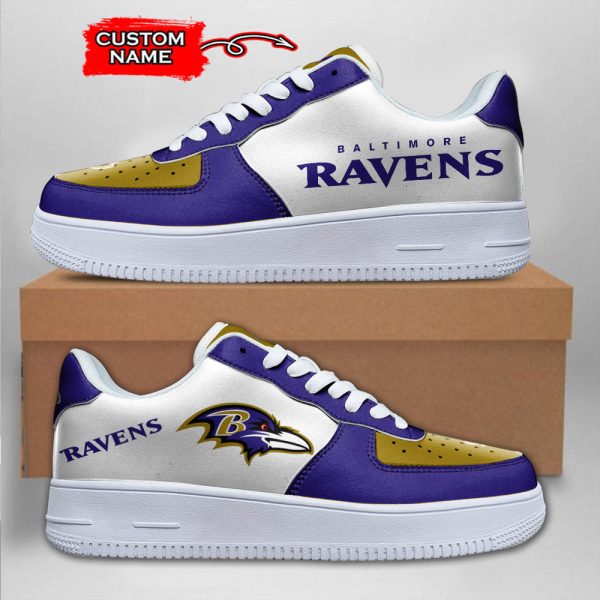 Baltimore Ravens NFL Air Low-Top Sneakers Shoes For Men And Women