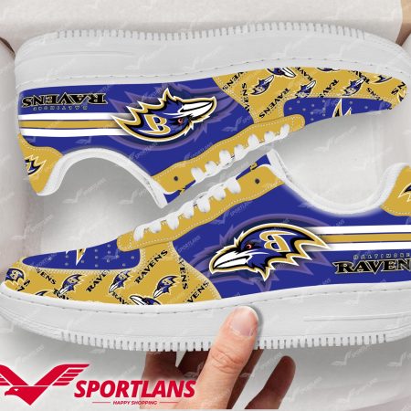 Baltimore Ravens NFL Air Low-Top Sneakers Shoes For Men And Women