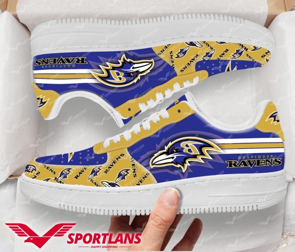 Baltimore Ravens NFL Air Low-Top Sneakers Shoes For Men And Women