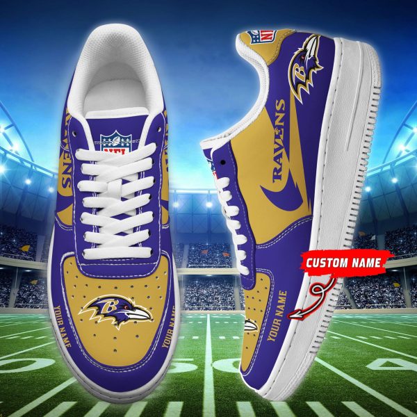 Baltimore Ravens NFL Air Low-Top Sneakers Shoes For Men And Women