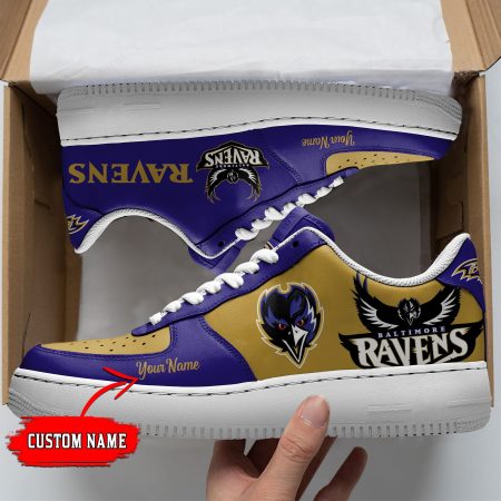 Baltimore Ravens NFL Air Low-Top Sneakers Shoes For Men And Women