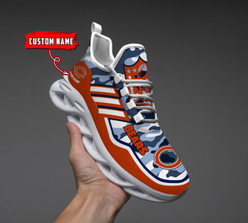 Chicago Bears NFL Max Soul Shoes Sneakers For Men And Women
