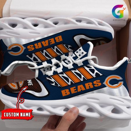 Chicago Bears NFL Max Soul Shoes Sneakers For Men And Women