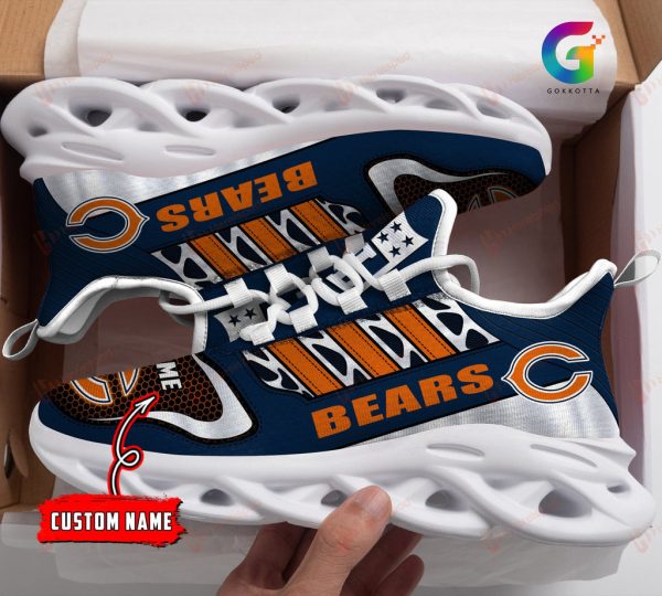 Chicago Bears NFL Max Soul Shoes Sneakers For Men And Women